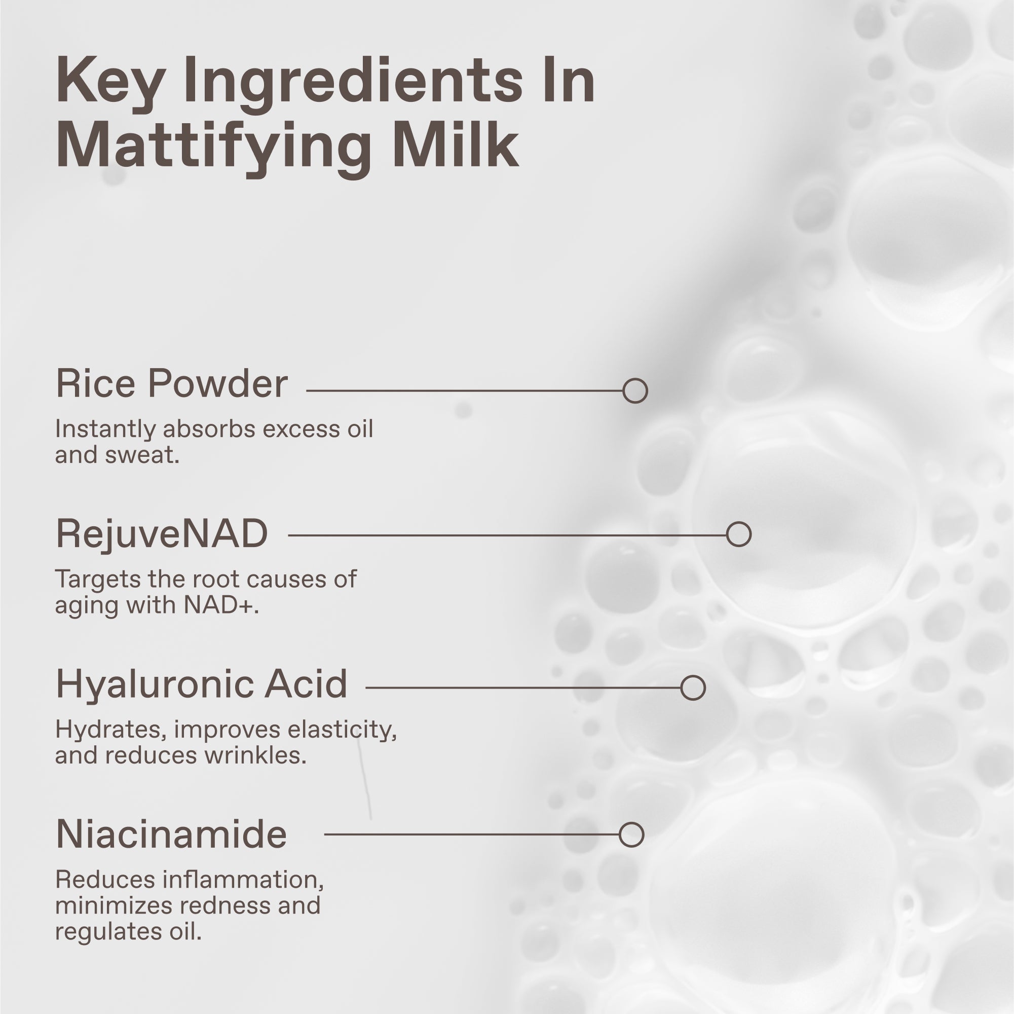 MATTIFYING MILK