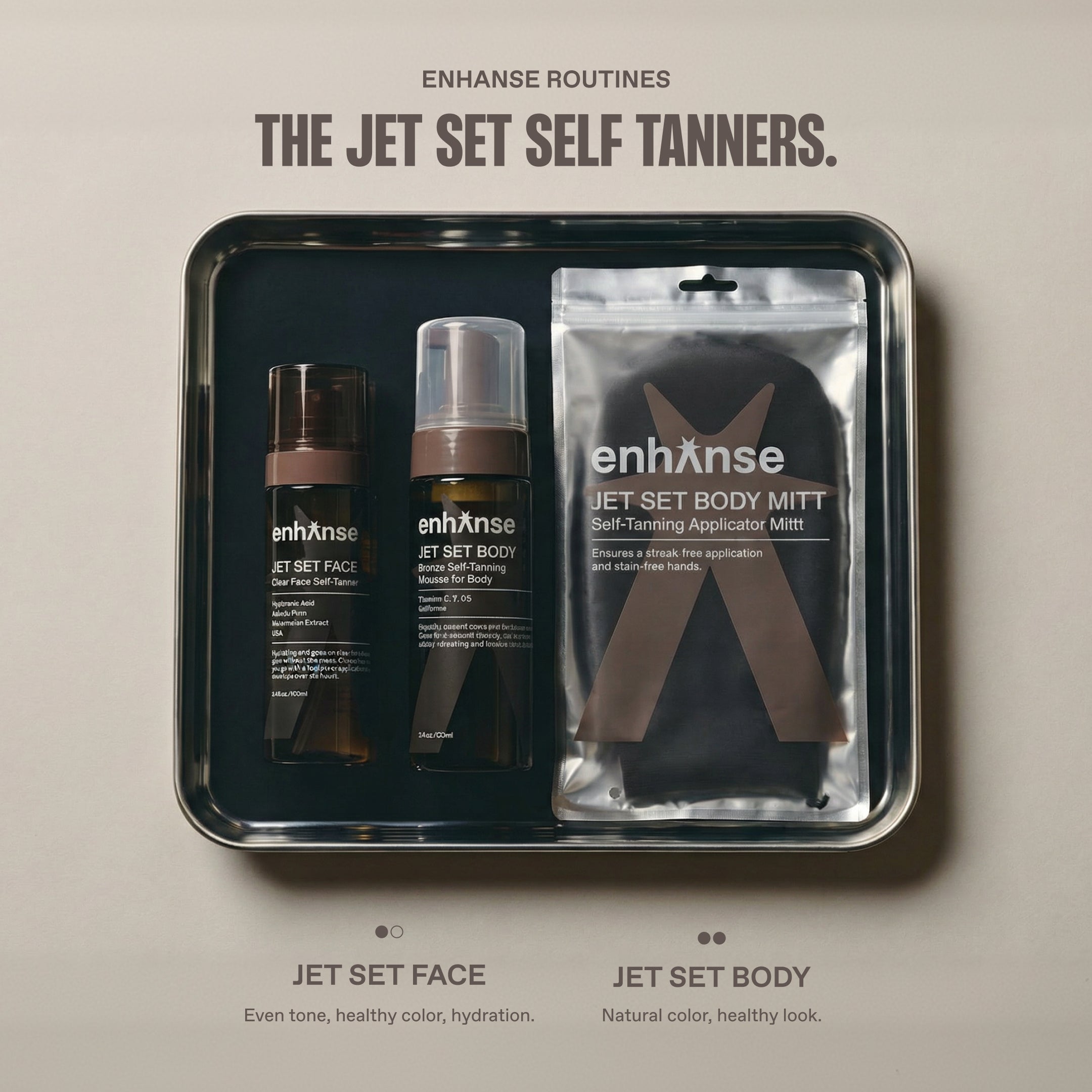 Jet Set Self Tanners: Jet Set Face and Body. The perfect Tanning combo