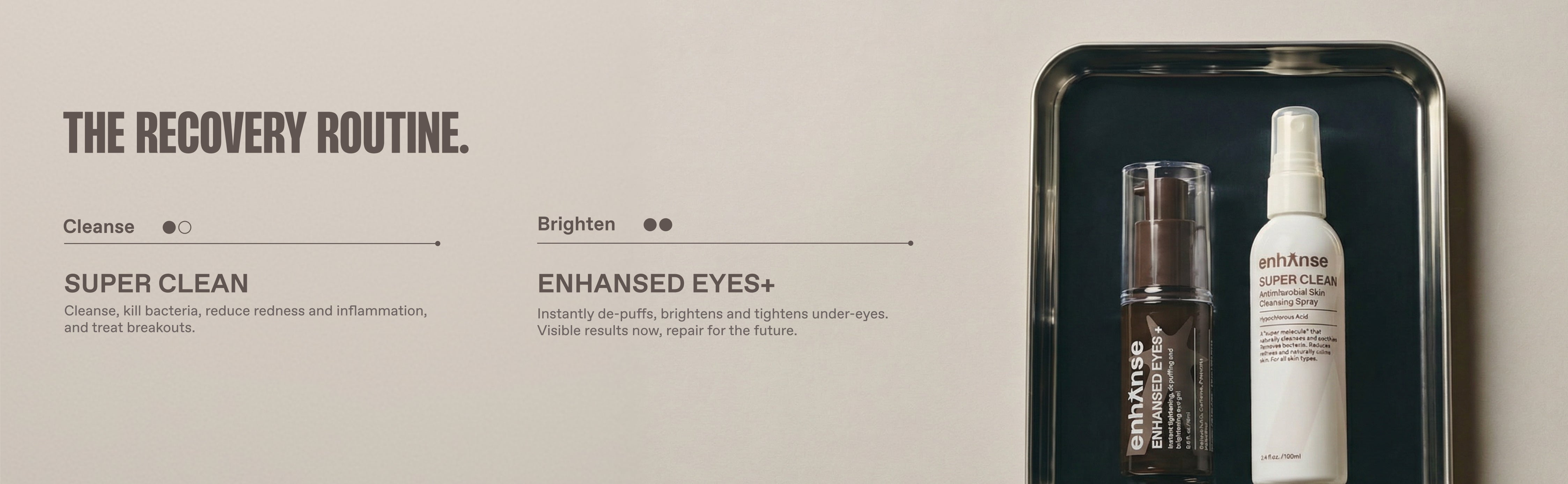 The Recovery Routine. Super Clean and Enhansed Eyes+
