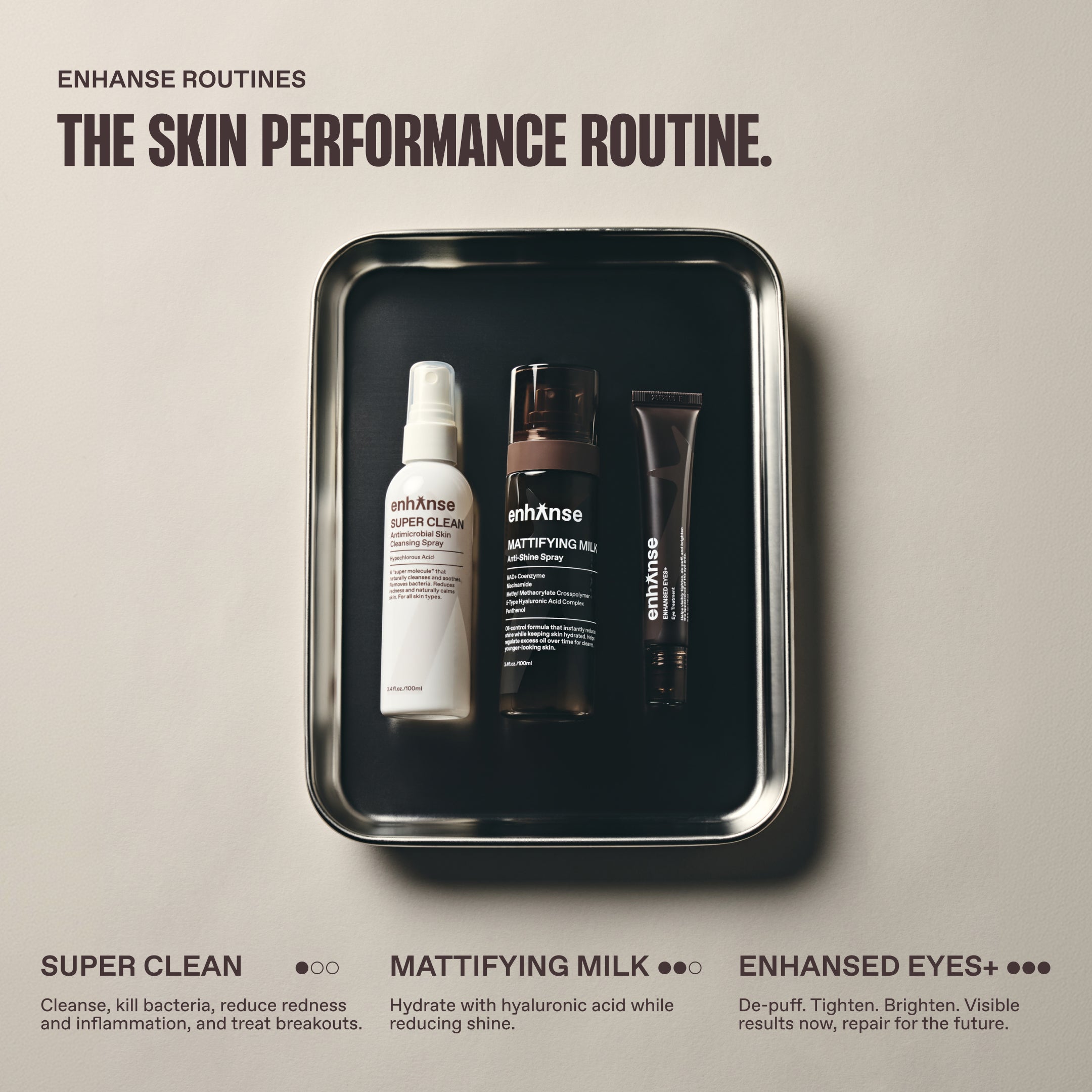 ENHANSE - SUPER MOISTURE - Firming Serum + Moisturizer Spray Gel